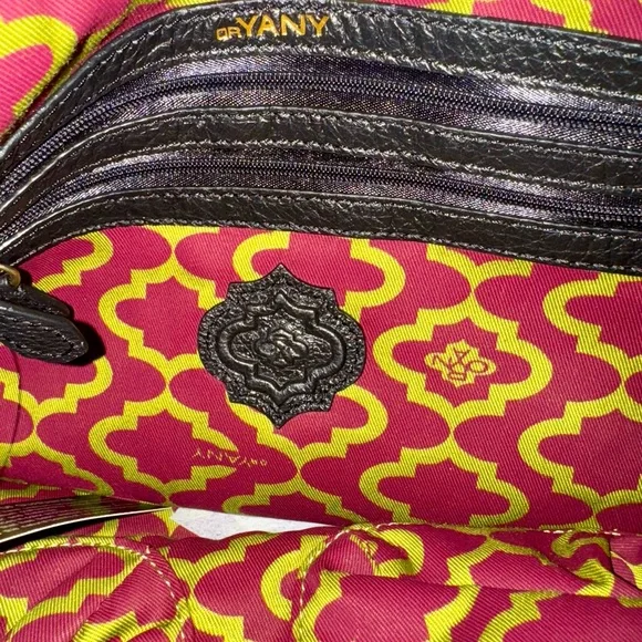 New Oryany Pink, Black, and Purple purse Leather crossbody or shoulder roomy - Picture 10 of 10